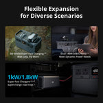 1024WH 1024W Portable Power Station - LiFePO4 Battery for Home Backup & Camping