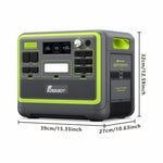 Fossibot F2400 Portable Power Station 2400W 2048Wh Green