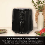 Hamilton Beach SimpliFry 4.2L Air Fryer - Black HB4001