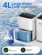 Dehumifer 30L/Day Dehumidifier - White 4L Tank D25-30L