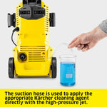 Kärcher high-pressure washer K 2 Home, pressure: max. 110 bar, flow rate: 360 l/h, area: 20 m²/h, weight: 4.2 kg, high-pressure gun, high-pressure hose, dirt blaster, Home Kit