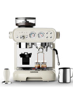 Hanrose Bean to Cup Espresso Machine - 20 Bar Espresso Machine with Grinder & Milk Frother Steam Wand, 15 Grind Settings, 2.5L Removable Water Tank, Professional Coffee Maker for Home