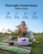 Elite 30 V2 Portable Power Station 288Wh 600W LFP Solar Generator