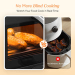 Cosori Dual Air Fryer, 8.5L Family Size, 8-In-1 Double Airfryer, Air Fry, Roast, Bake, Sync Cook & Finish, Fast and Energy Save, Healthy 50+ Online Recipes, 5 Accessories, Non-Stick
