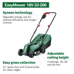 Bosch Cordless Lawnmower EasyMower 18V-32-200 (1x 4.0 Ah Battery, 18 Volt System, Cutting Width: 32 cm, in Carton Packaging)