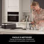 Ninja Foodi FlexDrawer Air Fryer, Dual Zone with Removable Divider, Large 10.4L Drawer, 7-in-1, Double Zone, Oil Free, Dishwasher Safe Nonstick Parts, Black AF500EU