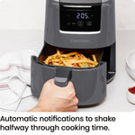 Chefman 2L Mini Air Fryer - Grey Compact Digital RJ38-2T