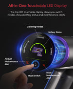 UNINELL HOME Cordless Vacuum Cleaner UV5, 50Kpa 580W 70Mins Vacuum Cleaner for Home with Wall Mount Charging, Anti Tangle Stick Vacuum Self-Standing for Pet Hair/Carpet