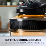 Daewoo 17L Halogen Air Fryer Oven - Black 1300W