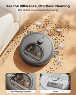 Lefant M330 Pro Robot Vacuum and Mop - 5000Pa Light Grey