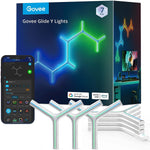 Govee Glide Y Wall Lights - Silver RGBIC LED 7 Pack