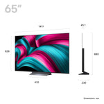 LG OLED65C55LA 65" 4K OLEDevo Smart TV - Dark Titan Silver