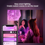 Philips Hue White & Colour Ambiance B22 Smart Bulb 4 Pack