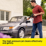 Kärcher high-pressure washer K 2 Home, pressure: max. 110 bar, flow rate: 360 l/h, area: 20 m²/h, weight: 4.2 kg, high-pressure gun, high-pressure hose, dirt blaster, Home Kit
