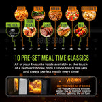 Tower T17100 Vortx Vizion 9L Double Basket Air Fryer - Black