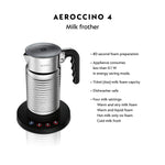 Nespresso Professional Zenius Automatic Coffee Machine with Aeroccino4 (Milk Frother) and 100 Coffee Capsules, Ideal for Small Offices – Silver