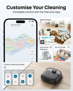 eufy C28 Omni Robot Vacuum and Mop - Black 15,000Pa