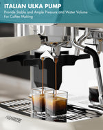 Hanrose Bean to Cup Espresso Machine - 20 Bar Espresso Machine with Grinder & Milk Frother Steam Wand, 15 Grind Settings, 2.5L Removable Water Tank, Professional Coffee Maker for Home
