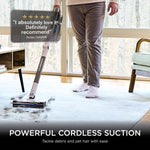 Shark PowerPro Pet Cordless Stick Vacuum Cleaner, Lightweight, Floor Detect Technology, Anti-Hair Wrap Technology, Anti-Allergen Complete Seal, Flexible, Handheld mode, Java Metallic, IZ380UKT