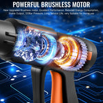 6-in-1 Cordless Pressure Washer, Portable Jet Wash with 120Bar Max Pressure & 3.4GPM Flow, Dual 21V 3.0Ah Batteries, 10-Speed Power Washer for Car, Patio, Bike, Camping Gear & Window Cleaning