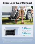 Anker SOLIX C2000 Gen 2 Portable Power Station with 200W Solar Panel, 2400W (Peak 4000W) Solar Generator, 2048Wh LiFePO4 Battery, Fast Charge 100% in 58 Min, Home Backup, Camping, RVing & Emergency