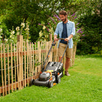 Worx WG927E 40V Cordless Lawnmower & Trimmer Twin Pack – 34cm Mower & 20V Grass Trimmer – Ideal for Medium Gardens (230㎡) Includes 2x 2.0Ah Batteries & Charger – PowerShare Compatible