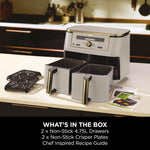 Ninja Foodi MAX Dual Zone Air Fryer 9.5L Stone Gold DZ400UK