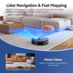 Ultenic T20 Pro Robot Vacuum and Mop with Self-Empty Station Black