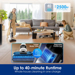 Tineco Floor ONE STRETCH S6 Cordless Wet Dry Vacuum Cleaner, 180°Lay-flat Smart Vacuum Mop, 13cm Compact Design, 70℃ Flashdry Self-Cleaning in 5min, Long Runtime, Triple-Sided Edge Cleaning