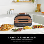 Ninja Foodi MAX Health Grill & Air Fryer 3.8L with Digital Cooking Probe, 6-in-1 Air Fry, Bake, Roast & more, Dishwasher Safe Parts, Large Grill Plate, Copper/Black Amazon Exclusive AG551UKCP