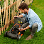 Worx WG927E 40V Cordless Lawnmower & Trimmer Twin Pack – 34cm Mower & 20V Grass Trimmer – Ideal for Medium Gardens (230㎡) Includes 2x 2.0Ah Batteries & Charger – PowerShare Compatible