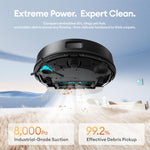 Ultenic T20 Pro Robot Vacuum and Mop with Self-Empty Station Black