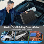 6-in-1 Cordless Pressure Washer, Portable Jet Wash with 120Bar Max Pressure & 3.4GPM Flow, Dual 21V 3.0Ah Batteries, 10-Speed Power Washer for Car, Patio, Bike, Camping Gear & Window Cleaning