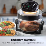 Daewoo 17L Halogen Air Fryer Oven - Black 1300W