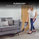 Shark Stratos Cordless Pet Pro Stick Vacuum Cleaner with Anti Hair Wrap Plus, Clean Sense IQ, DuoClean, 60min Run-Time, Removable Battery, 4 Tools, Anti-Allergen, White/Navy IZ402UKTSB