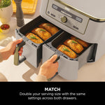 Ninja Foodi MAX Dual Zone Air Fryer 9.5L Stone Gold DZ400UK