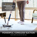 Shark PowerPro Cordless Stick Vacuum Cleaner, Lightweight, Floor Detect Technology, Anti-Hair Wrap Technology, Anti-Allergen Complete Seal, Flexible, Handheld mode, Navy Metallic, IZ380UK