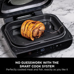 Ninja Foodi MAX Health Grill & Air Fryer 3.8L with Digital Cooking Probe, 6-in-1 Air Fry, Bake, Roast & more, Dishwasher Safe Parts, Large Grill Plate, Copper/Black Amazon Exclusive AG551UKCP