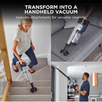 Shark Stratos Cordless Pet Pro Stick Vacuum Cleaner with Anti Hair Wrap Plus, Clean Sense IQ, DuoClean, 60min Run-Time, Removable Battery, 4 Tools, Anti-Allergen, White/Navy IZ402UKTSB