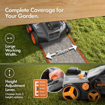 VonHaus Lawn Scarifier/Aerator/Rake Cordless – for Dethatching/Raking Grass of Thatch, Moss, Dead Leaves & Aerates Soil – 40V Battery (2x 20V), Dual Charger, 45L Collection Box, 38cm Working Width