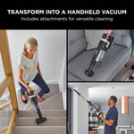 Shark Stratos Cordless Stick Vacuum Cleaner Pet Pro with Anti Hair Wrap Plus, Clean Sense IQ & Anti-Odour Technology, 60 Mins Run-Time, Removable Battery, 3 Attachments, Charcoal/Brass IZ400UKT