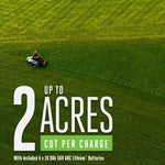 EGO ZT4204L 42″  Zero Turn Riding Mower Kit W/ Lap Bar (4*4P 10Ah, 1600W Charger)