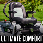EGO ZT4204L 42″  Zero Turn Riding Mower Kit W/ Lap Bar (4*4P 10Ah, 1600W Charger)