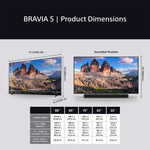 Sony BRAVIA 5 K65XR55BP 65" 4K Mini LED TV