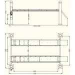 Katool KT-4H150 15,000lbs 4 Post Alignment Lift With Rolling Jack