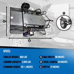 Dual Ride-Up SRL Stand-Up™ BB207RU-A Folding Motorcycle Trailer – 2,000 lb Capacity