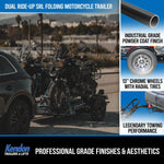 Dual Ride-Up SRL Stand-Up™ BB207RU-A Folding Motorcycle Trailer – 2,000 lb Capacity