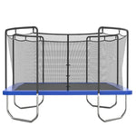 Skywalker Trampolines 15′ x 15′ Square Trampoline with Safety Enclosure Net – Blue Heavy-Duty Outdoor Trampoline for Kids & Adults, Rust-Resistant Steel Frame
