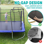 Skywalker Trampolines 15′ x 15′ Square Trampoline with Safety Enclosure Net – Blue Heavy-Duty Outdoor Trampoline for Kids & Adults, Rust-Resistant Steel Frame