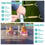 Skywalker Trampolines 15′ x 15′ Square Trampoline with Safety Enclosure Net – Blue Heavy-Duty Outdoor Trampoline for Kids & Adults, Rust-Resistant Steel Frame